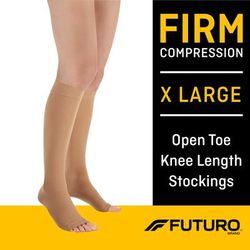 3M Futuro Compression Stocking Knee High X-Large Beige Open Toe (1066571_EA)