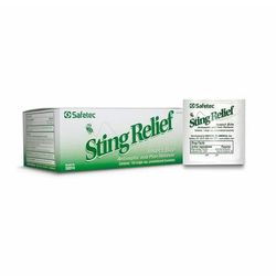 Safetec Sting and Bite Relief Ethyl Alcohol / Lidocaine Towelette Individual Packet (996218_CS)