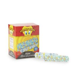 Looney Tunes Stat Strip Adhesive Strip 3/4 X 3 Inch Plastic Rectangle Kid Design (Tweety) Sterile (557631_CS)