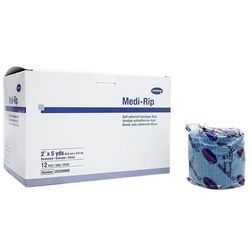 Medi-Rip Cohesive Bandage 2 Inch X 5 Yard Self-Adherent Closure Blue NonSterile Standard Compression (443869_BX)