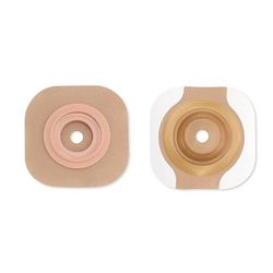 New Image CeraPlus Ostomy Barrier Precut, Extended Wear Adhesive Tape Borders 57 mm Flange Red Code System 1-1/8 Inch Opening (970795_EA)