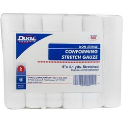 Dukal Conforming Bandage 6 Inch X 4-1/10 Yard 8-Ply NonSterile 6 per Pack (958826_BG)