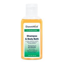 DawnMist Shampoo and Body Wash 2 oz. Flip Top Bottle Apricot Scent (327503_CS)