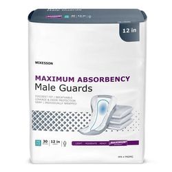 McKesson Bladder Control Pad 12 Inch Heavy Absorbency Polymer Core One Size Fits Most (1248572_BG)