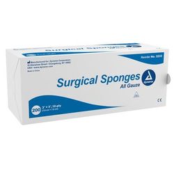 Dynarex Gauze Sponge 3 X 3 Inch 12-Ply NonSterile 200 per Pack (670166_BX)