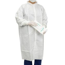 Contec CritiGear Cleanroom Lab Coat White Medium Knee Length Microporous Fabric Disposable (1148130_CS)