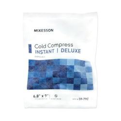 McKesson Deluxe Instant Cold Pack General Purpose Large 6-4/5 X 9 Inch Fabric / Calcium Ammonium Nitrate / Water Disposable (521483_CS)