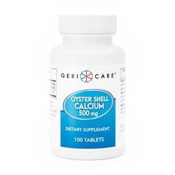 Geri-Care Joint Health Supplement Oyster Shell 500 mg Strength Tablet 100 per Bottle (633786_CS)