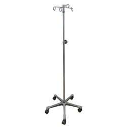 McKesson IV Stand Floor Stand 4 Hooks 5 Legs with Casters (1223673_CS)