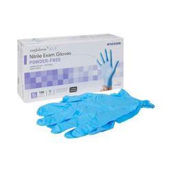 McKesson Confiderm 4.5C Exam Glove X-Large NonSterile Nitrile Standard Cuff Length Textured Fingertips Blue Chemo Tested (921605_CS)