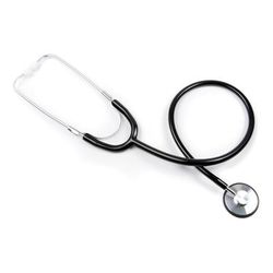 McKesson General Exam Stethoscope Black 1-Tube 21 Inch Tube Single Sided Chestpiece (1007588_BX)