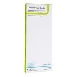 ComfortFoam Border Foam Dressing 4 X 12 Inch With Border Waterproof Backing Silicone Adhesive Rectangle Sterile (946495_EA)