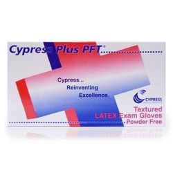 Cypress Plus PFT Exam Glove Small NonSterile Latex Standard Cuff Length Fully Textured Ivory Not Rated (367581_CS)
