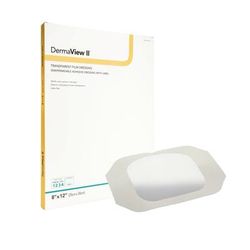 DermaView II Transparent Film Dressing 8 X 12 Inch Frame Style Delivery Rectangle Sterile (946644_BX)