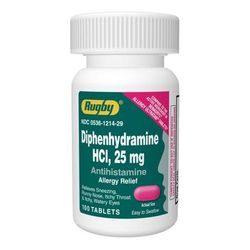 Diphenhydramine HCl 25 mg Tablet 100 Tablets (1137738_BT)