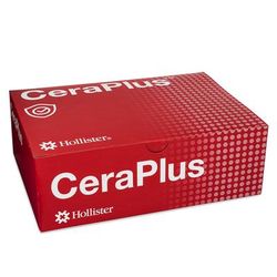 New Image CeraPlus Ostomy Barrier Trim to Fit, Extended Wear Adhesive Tape Borders 70 mm Flange Blue Code System Up to 2 Inch Opening (1158425_BX)