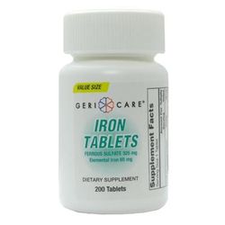Geri-Care Mineral Supplement Iron 325 mg Strength Tablet 200 per Bottle (1150846_BT)