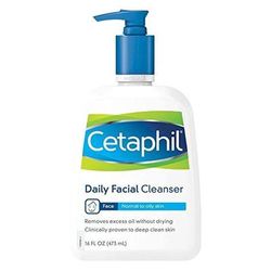 Cetaphil Daily Facial Cleanser Facial Cleanser Liquid 16 oz. Pump Bottle Unscented (1208026_EA)