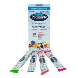 Pedialyte Powder Packs Oral Electrolyte Solution Fruit Punch / Grape / Apple / Strawberry Flavor 0.3 oz. Electrolyte (843442_CS)