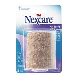 Nexcare No Hurt Cohesive Bandage 3 Inch X 2-1/5 Yard Self-Adherent Closure Tan NonSterile Standard Compression (1084054_EA)