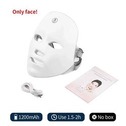 Wireless Photon Rejuvenation LED Beauty Mask 7 Color Face And Neck Therapy face 1200mah