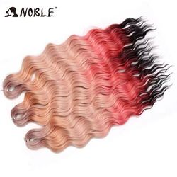 Noble Hair Synthetic Loose Deep Wave Braiding Hair Extensions Ombre Blonde Twist Crochet Curly Water Wave Braid hpd128 24inches 60cm