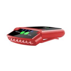 Mini LED Headlamp Clip On Cap Hat Light, USB Rechargeable Head Torch For Fishing, Camping, And Outdoor Activities red