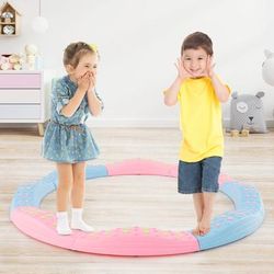 Colorful Kids Wavy Balance Beam With Textured Surface And Non slip Foot Pads, 20 Piece Creative Toddler Gym Toy Set Colorful Kids Wavy Balance Beam With Textured Surface And Non slip Foot Pads, 20 Piece Creative Toddler Gym Toy Set