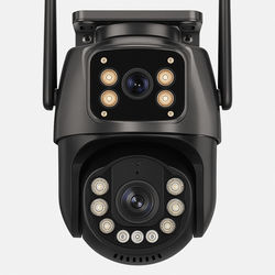 4K 8MP Dual Lens WiFi Outdoor PTZ Security Camera AI AutoTracking With Two Way Audio Night Vision & App Control 4mp no Sd Card