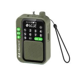 CompactTune 5W Portable FM Radio & Bluetooth Speaker Mini MP3 Player With TF Card Support green