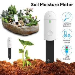 Soil Moisture Sensor Meter For Indoor And Outdoor Plant Care white