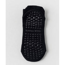 AirGrip Mesh Yoga Socks With Non Slip Sole black