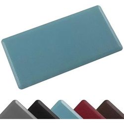 Premium Anti Fatigue Standing Mat, Waterproof PVC Non Slip Kitchen Rug For Back Relief blue m