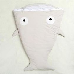 Mr. Shark Baby Sleeping Bag Cozy & Adorable Shark Sleeper Gray