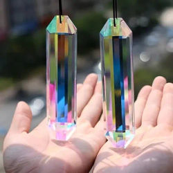 2 Pcs Crystal Rainbow Sun Catcher Prisms Stunning Window & Garden Decor 2 Pcs Crystal Rainbow Sun Catcher Prisms Stunning Window & Garden Decor