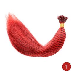 Feather Hair Extension, Tip Rainbow Synthetic Hairpiece, Fake Feather Hair For Women Kids Styling Or Cosplay 1 40cm (15.75in)
