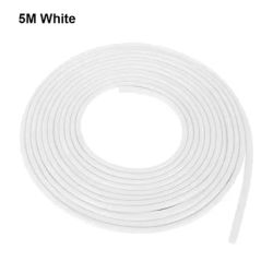 Universal Car Door Scratch Protector Strip, U Type Rubber Moulding Trim Guard With Adhesive white
