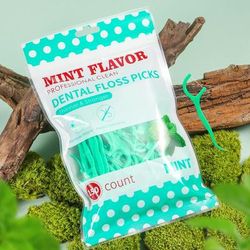 Mint Dental Floss Sticks For Adults, Ultra Fine Flosser Set With Portable Toothpick & Storage Box Mint Dental Floss Sticks For Adults, Ultra Fine Flosser Set With Portable Toothpick & Storage Box