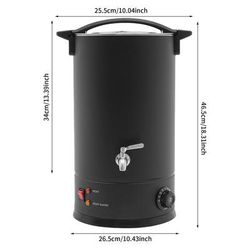 Professional Wax Melting Furnace 8L 10L Large Capacity Wax Warmer For Candle Making, Wax Repair & Beauty Salons Easy black 15l united States
