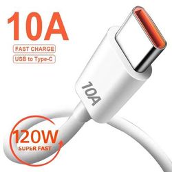 USB Type C Cable Fast Charge & Data, USB C Cord For Huawei, Xiaomi, Realme, Samsung, Poco Phones 1m