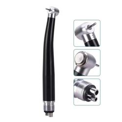 Colorful Dental High Speed Handpiece With Push Button And Air Turbine Spray black 4 Holes