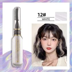 Disposable Hair Color Dye, Temporary Washable Hair Coloring Cream For DIY Hairstyles Dual Purpose white