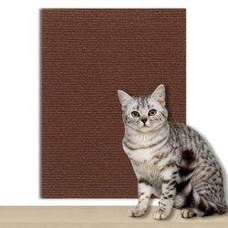 Cats Scratch Board Wall Protector, Anti Cat Scratch Sofa Pad With Self Adhesive Carpet, DIY Claw Guard For Furniture brown 40x300cm