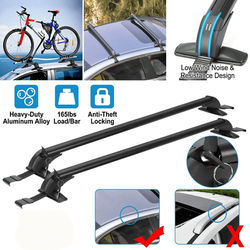 Universal Car Top Roof Rack Cross Bar, Heavy Duty Aluminum Luggage Carrier W Lock, Fits Most Vehicles Universal Car Top Roof Rack Cross Bar, Heavy Duty Aluminum Luggage Carrier W Lock, Fits Most Vehicles