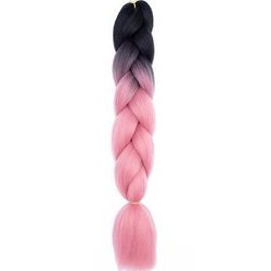 Jumbo Braids Extensions Synthetic Braiding Hair Kanekalon Afro Ombre Color Hair For Kids Children Crochet Twist Braid zitong b6 24inches