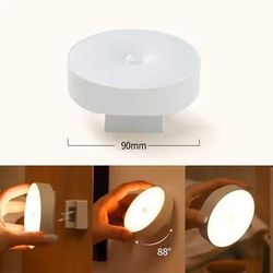 Wireless Motion Sensor Night Light With Magnetic Base And 360 Rotation warm 3000k a