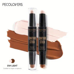 Double Head Highlight Pen, Waterproof Face Makeup Liquid, Contouring Foundation Contour, Concealer Stick Pencil Cosmetic 01