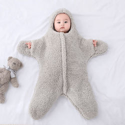 Starfish 4 In 1 Baby Sleeping Bag Cozy & Warm Gray 0 3 Months