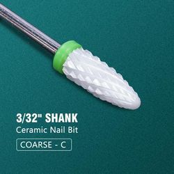 Electric Manicure Drill Bit Set By Dmoley, Ceramic Nail Burr Cutter For Acrylic Nails, Pedicure Tools, And Gel Polish 6
