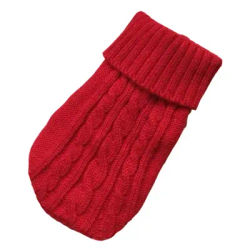 Dog Winter Clothes Knitted Pet Sweater For Small & Medium Dogs, Chihuahua & Yorkshire Puppy red xl(12) 4 5kg
